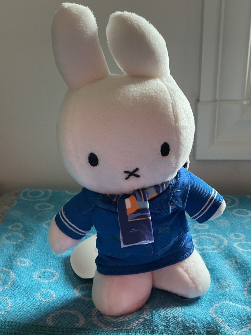 Vintage KLM Miffy flight attendant plush toy. Opened the package to take picture